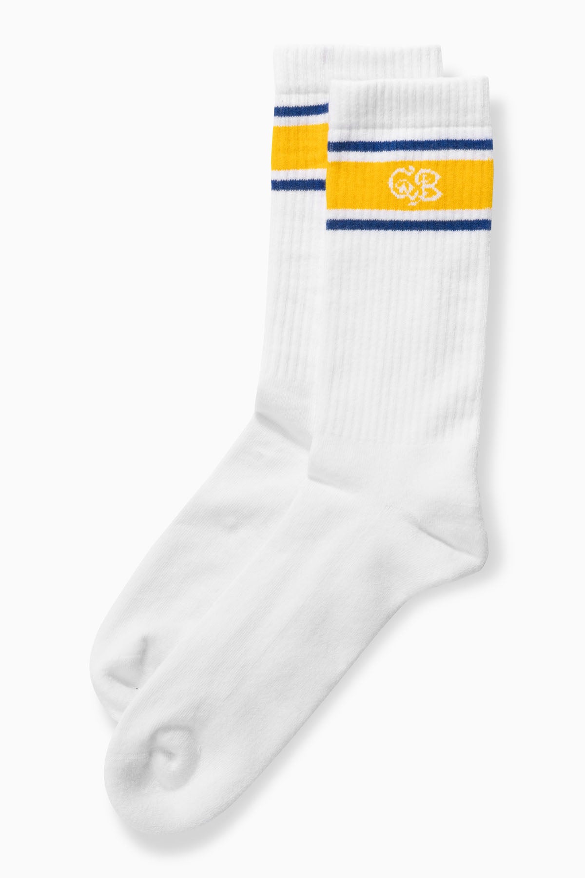 Retro Sock double pack white/Yellow 42-46