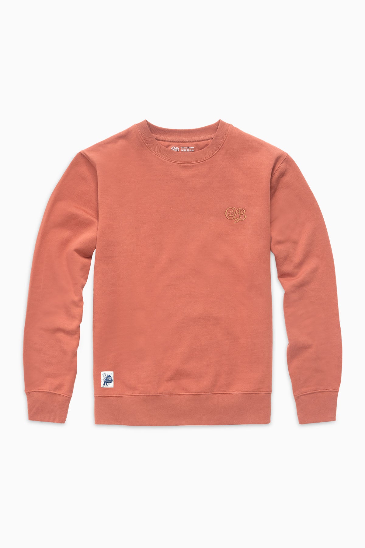 Sweater GB Logo  Brown / Gold embroidery