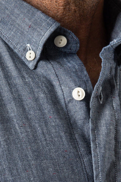 Worker-shirt 3/4 sleeve Chambray