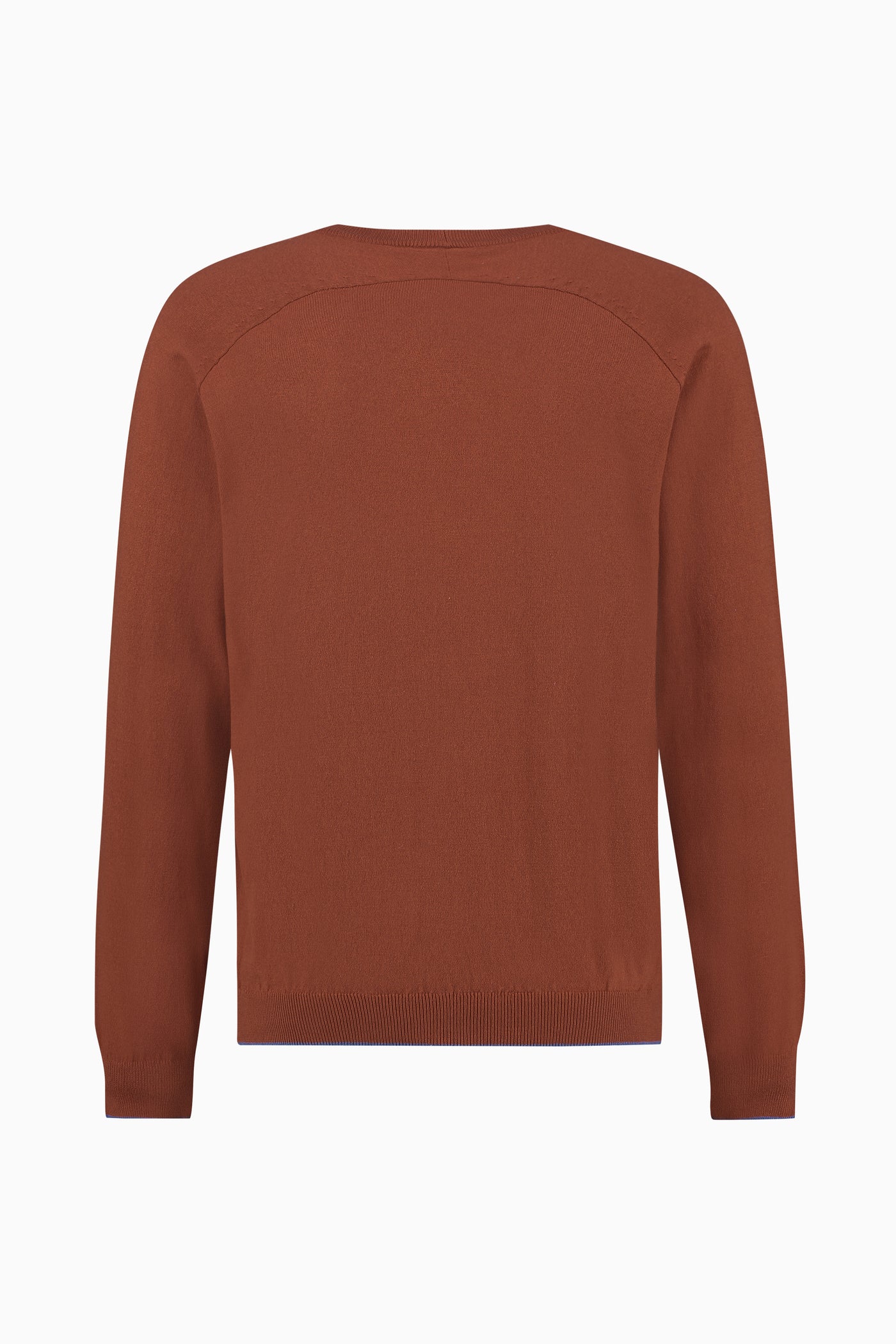 Curved Knit Brown Cotton/Cashmere